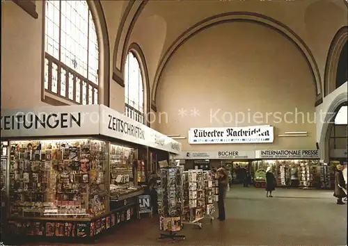 Luebeck Hauptbahnhof innen Kat. Luebeck