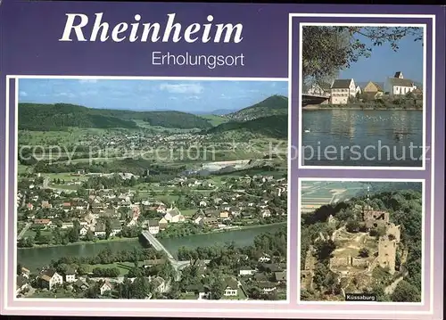 Rheinheim Fliegeraufnahme Kuessaburg Kat. Kuessaberg