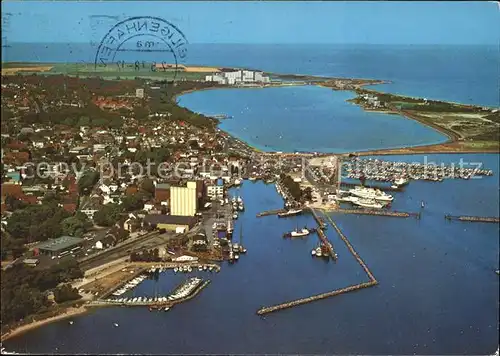 Heiligenhafen Ostseebad Fliegeraufnahme Hafen / Heiligenhafen /Ostholstein LKR