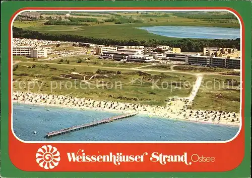 Weissenhaus Fliegeraufnahme Strand  Kat. Wangels