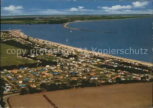 Neukirchen Oldenburg Fliegeraufnahme Camping Strand Kat. Neukirchen