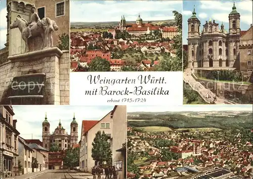 Weingarten Wuerttemberg Barock-Basilika Panorama / Weingarten /Ravensburg LKR