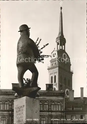 Muenchen Weiss Ferdl Alter Peter Kat. Muenchen