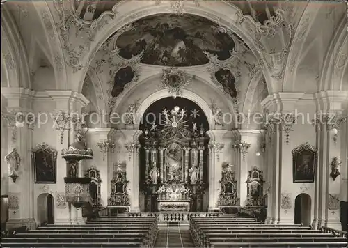 Tiengen Katholische Stadtpfarrkirche innen Kat. Freiburg im Breisgau