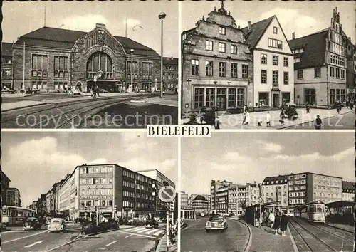 Bielefeld Strassenbahn Bahnhof Kreuzung Kat. Bielefeld