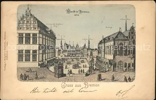 Bremen Marktplatz Kat. Bremen