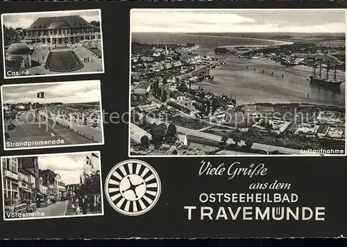 Travemuende Ostseebad Fliegeraufnahme Casino Strond / Luebeck /Luebeck Stadtkreis