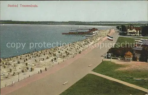 Travemuende Ostseebad Strand  / Luebeck /Luebeck Stadtkreis