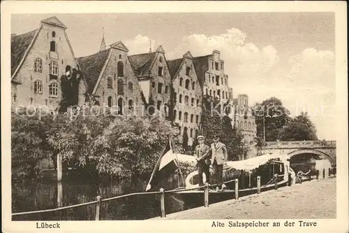 Luebeck Alte Salzspeicher an der Trave Kat. Luebeck