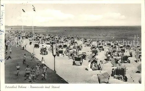 Dahme Ostseebad Promenade und Strand Kat. Dahme