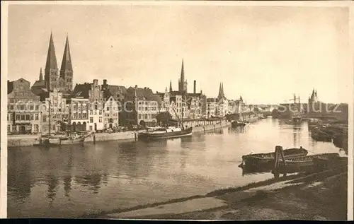 Luebeck Partie am hafen Kat. Luebeck