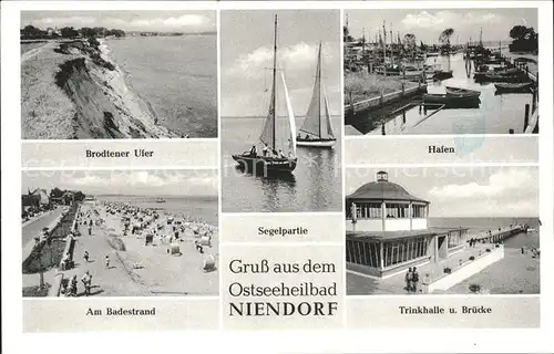 Niendorf Ostseebad Brodtener Ufer Hafen Trinkhalle Bruecke Strand / Timmendorfer Strand /Ostholstein LKR