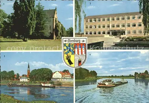 Nienburg Weser Weser Martinskirche Albert-Schweizer-Schule Wappen / Nienburg (Weser) /Nienburg LKR