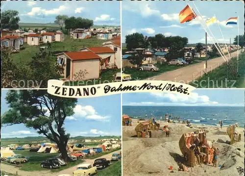 Dahme Ostseebad Camping "Zedano" Strand Zelte Autos Kat. Dahme