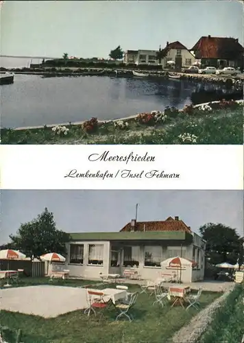Lemkenhafen Restaurant "Meeresfrieden" Hugo Evers Kat. Fehmarn