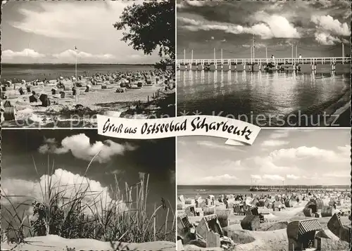 Scharbeutz Ostseebad Strand Seebruecke duenen Kat. Scharbeutz