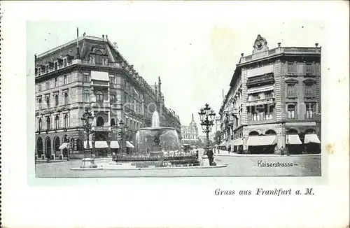 Frankfurt Main Kaiserstrasse Brunnen Kat. Frankfurt am Main