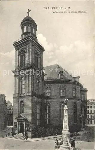 Frankfurt Main Paulskirche mit Einheitsdenkmal Kat. Frankfurt am Main