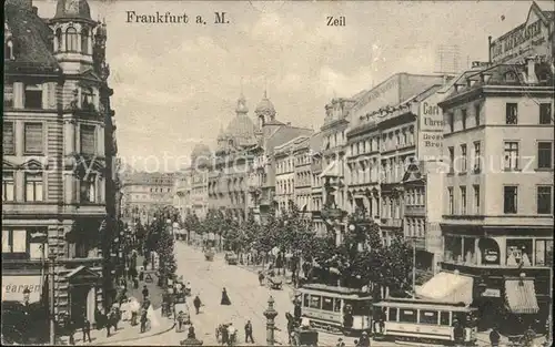 Frankfurt Main Die Zeil Strassenbahn  Kat. Frankfurt am Main