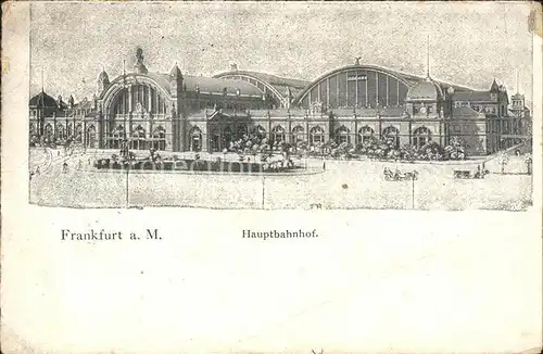 Frankfurt Main Hauptbahnhof Kat. Frankfurt am Main