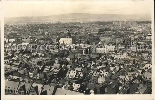 Frankfurt Main Stadtbild vom Pfarrturm aus gesehen Kat. Frankfurt am Main