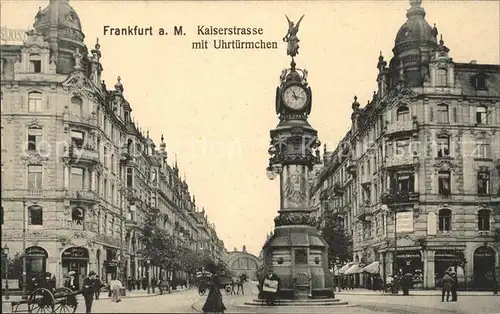 Frankfurt Main Kaiserstrasse mit Uhrtuermchen Kat. Frankfurt am Main