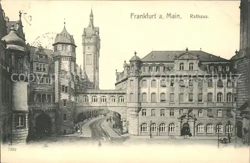 Frankfurt Main Rathaus Torbogen Kat. Frankfurt am Main