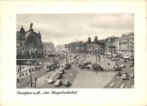 Frankfurt Main Partie am Hauptbahnhof Strassenbahn Olympiade Kat. Frankfurt am Main