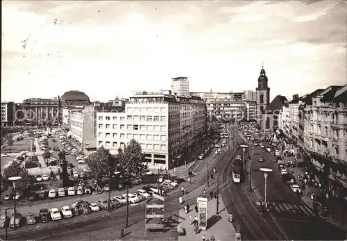 Frankfurt Main Goetheplatz Denkmal Rathenauplatz und Rossmarkt Katharinenkirche Kat. Frankfurt am Main