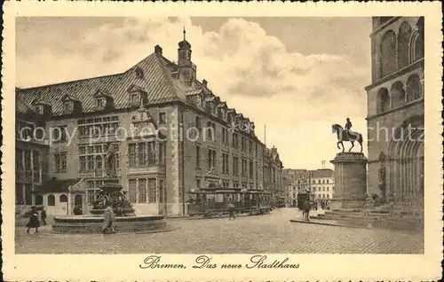 Bremen Neues Stadthaus Brunnen Kat. Bremen