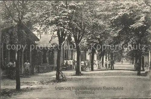 Friedrichsfeld Niederrhein Truppenuebungsplatz Karlstrasse Kat. Voerde (Niederrhein)