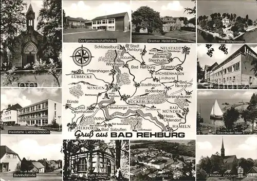 Bad Rehburg Bahnhofstrasse u.Kloster Loccum Kat. Rehburg Loccum