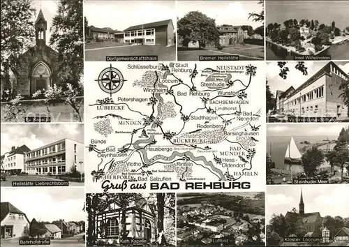 Bad Rehburg Ev.Kapelle u.Bahnhofstrasse Kat. Rehburg Loccum