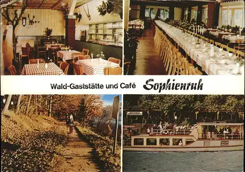 Sophiental Braunschweig Waldgaststaette u.Cafe "Sophienruh" Kat. Wendeburg
