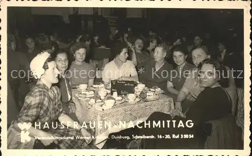 Duisburg Ruhr Hausfrauen Nachmittag / Duisburg /Duisburg Stadtkreis