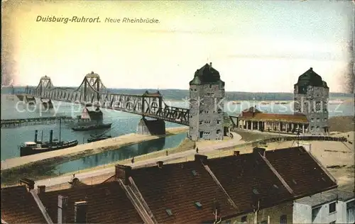 Duisburg Ruhr Rheinbruecke Seitenraddampfer  / Duisburg /Duisburg Stadtkreis