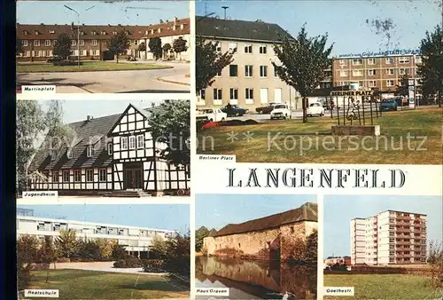 Langenfeld Rheinland Jugendheim Realschule Marktplatz Berliner Platz / Langenfeld (Rheinland) /Mettmann LKR