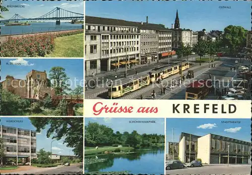Krefeld Burg Inn Schoenwasserpark Ostwall Kat. Krefeld