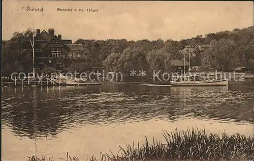 Duesseldorf Ruhrtal Bootshaus bei Huegel Kat. Duesseldorf