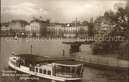 Hamburg Blick auf den neuen Jungfernstieg Kat. Hamburg