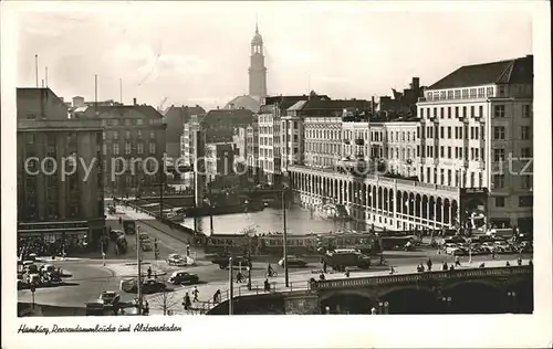 Hamburg Reesendammbruecke u.Alsterarkaden Kat. Hamburg