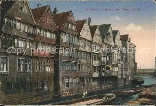 Hamburg Fleetseite der Herrlichkeit Kat. Hamburg