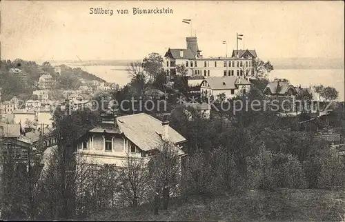 Hamburg Blick vom Bismarckstein auf Suellberg Kat. Hamburg