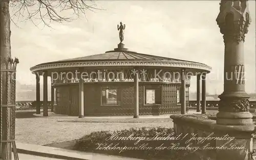 Hamburg Jungfernstieg mit Verkehrspavillon Kat. Hamburg