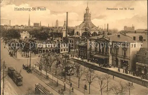 St Pauli Panorama Kat. Hamburg