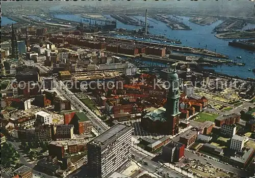 Hamburg Luftaufnahme vom Hafen Kat. Hamburg