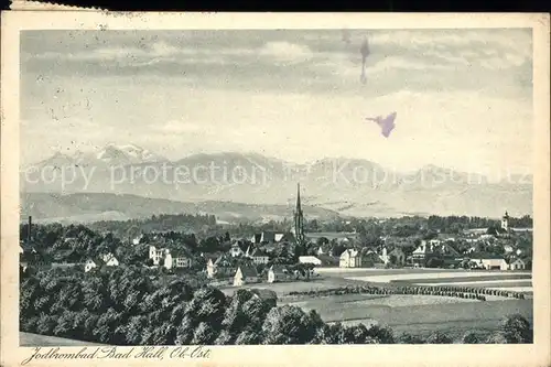 Bad Hall Oberoesterreich Gesamtansicht Kurort mit Alpenpanorama Jodbrombad Kat. Bad Hall