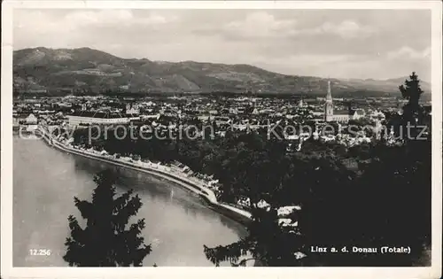 Linz Donau Totalansicht Kat. Linz