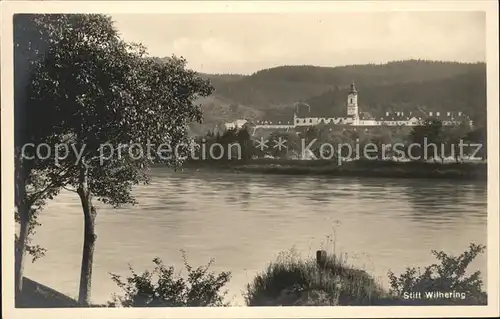 Wilhering Partie am Fluss Zisterzienser Stift Kat. Wilhering