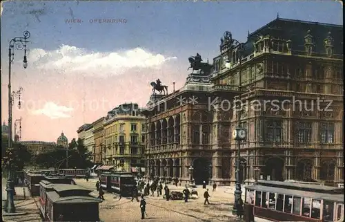 Wien Opernring Strassenbahn Kat. Wien